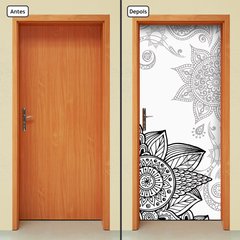 Adesivo Decorativo de Porta - Mandalas - Flores - 155cnpt - comprar online