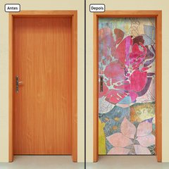 Adesivo Decorativo de Porta - Abstrato - 1565cnpt - comprar online
