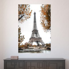 Painel Adesivo de Parede - Torre Eiffel - Paris - 1572pn