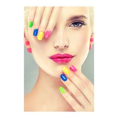 Painel Adesivo de Parede - Salão de Beleza - Manicure - 1575pn - comprar online