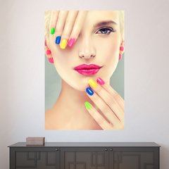 Painel Adesivo de Parede - Salão de Beleza - Manicure - 1575pn