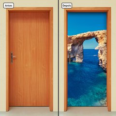 Adesivo Decorativo de Porta - Natureza - Pedras - 1577cnpt - comprar online