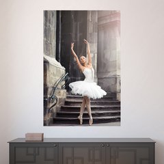 Painel Adesivo de Parede - Bailarina - Ballet - Balé - 1578pn