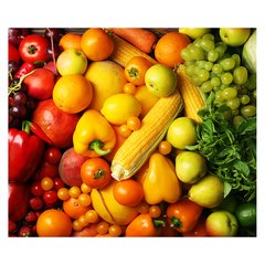 Papel de Parede Frutas Legumes Saúde Cozinha Sala Painel Adesivo - 158pc na internet