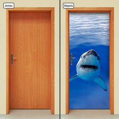 Adesivo Decorativo de Porta - Tubarão - 1594cnpt - comprar online