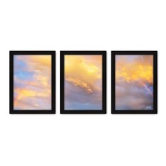 Kit Com 3 Quadros - Céu Nuvens Paisagem - 159kq02p - comprar online