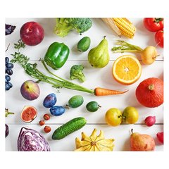 Papel de Parede Frutas Legumes Saúde Cozinha Sala Painel Adesivo - 159pc na internet