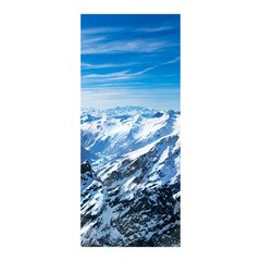 Adesivo Decorativo de Porta - Montanha - Neve - 1603cnpt na internet