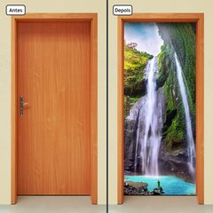 Adesivo Decorativo de Porta - Cachoeira - Natureza - 1609cnpt - comprar online