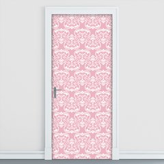 Adesivo Decorativo de Porta - Abstratos - Rosa - 160cnpt