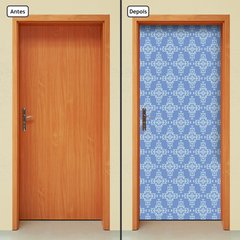 Adesivo Decorativo de Porta - Abstratos - Azul - 161cnpt - comprar online