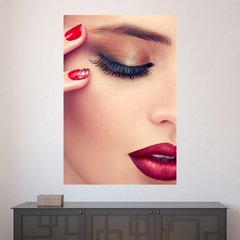Painel Adesivo de Parede - Salão de Beleza - Maquiagem - 1622pn