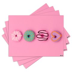 Jogo Americano com 4 peças - Donuts - 1626Jo
