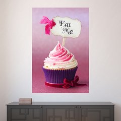 Painel Adesivo de Parede - Cupcake - Confeitaria - 1631pn