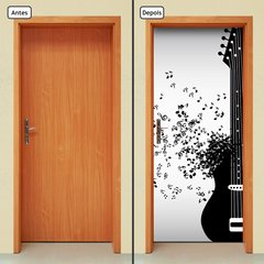 Adesivo Decorativo de Porta - Guitarra - 1632cnpt na internet