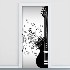 Adesivo Decorativo de Porta - Guitarra - 1632cnpt - comprar online