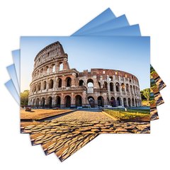 Jogo Americano com 4 peças - Coliseu - Roma - Itália - Viagem - 1642Jo