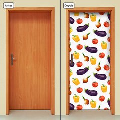 Adesivo Decorativo de Porta - Vegetais - 1649cnpt - comprar online