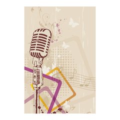 Painel Adesivo de Parede - Microfone - Música - 1652pn - comprar online