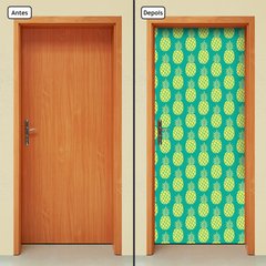 Adesivo Decorativo de Porta - Abacaxi - 1657cnpt - comprar online