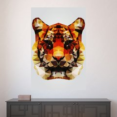 Painel Adesivo de Parede - Tigre - Animais - 1658pn
