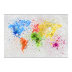 Painel Adesivo de Parede - Mapa Mundi - Mundo - 1667pn - comprar online