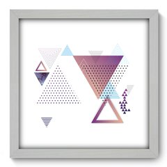 Quadro Decorativo com Moldura - Triângulos - 167qna - comprar online