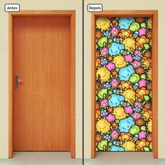 Adesivo Decorativo de Porta - Sol e Nuvens - 1680cnpt - comprar online