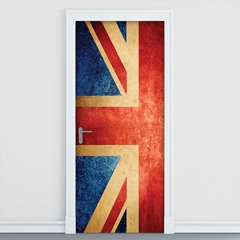 Adesivo Decorativo de Porta - Bandeira Reino Unido - 168cnpt