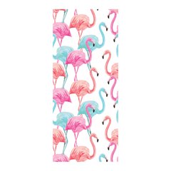 Adesivo Decorativo de Porta - Flamingos - 1701cnpt na internet