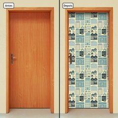 Adesivo Decorativo de Porta - Casas - 1704cnpt - comprar online