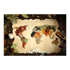 Painel Adesivo de Parede - Temperos - Cozinha - Mapa Mundi - 1704pn - comprar online
