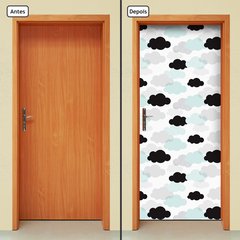 Adesivo Decorativo de Porta - Nuvens - Infantil - 1705cnpt - comprar online
