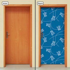 Adesivo Decorativo de Porta - Aviões - Infantil - 1715cnpt - comprar online