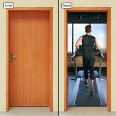 Adesivo Decorativo de Porta - Fitness - Academia - 1722cnpt - comprar online