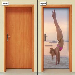 Adesivo Decorativo de Porta - Fitness - 1724cnpt - comprar online