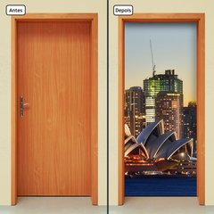 Adesivo Decorativo de Porta - Sydney - Austrália - 1728cnpt - comprar online