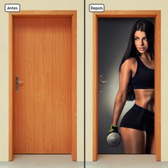 Adesivo Decorativo de Porta - Academia - Fitness - 1731cnpt - comprar online