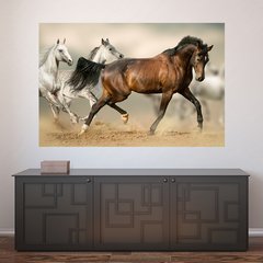 Painel Adesivo de Parede - Cavalos - Animais - 1735pn