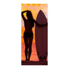 Adesivo Decorativo de Porta - Surfista - Surf - 1743cnpt na internet