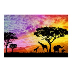 Painel Adesivo de Parede - Safari - Animais - 1750pn - comprar online