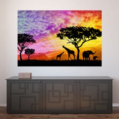 Painel Adesivo de Parede - Safari - Animais - 1750pn