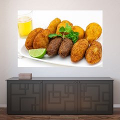 Painel Adesivo de Parede - Croquete - Cozinha - Lanchonete - 1754pn