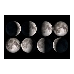 Painel Adesivo de Parede - Fases da Lua - 1764pn - comprar online