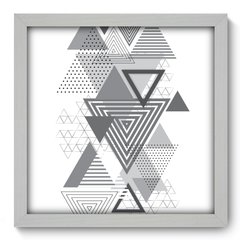 Quadro Decorativo com Moldura - Triângulos - 177qna - comprar online
