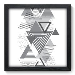 Quadro Decorativo com Moldura - Triângulos - 177qna