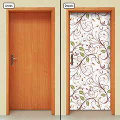 Adesivo Decorativo de Porta - Floral - 1785cnpt - comprar online