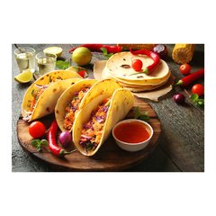 Painel Adesivo de Parede - Comida Mexicana - Restaurante - 1788pn - comprar online
