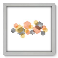 Quadro Decorativo com Moldura - Hexagonos - 178qna - comprar online