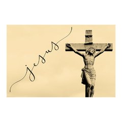 Painel Adesivo de Parede - Jesus Cristo - Crucifixo - 1796pn - comprar online